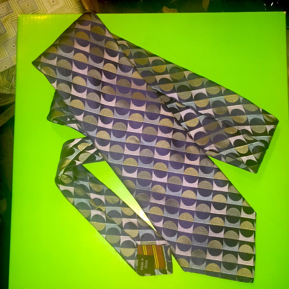 BCBG Attitude Blue Green Tie
